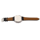 Dual Time Display Quartz Wrist Watch with Thermometer and Compass Black Newly