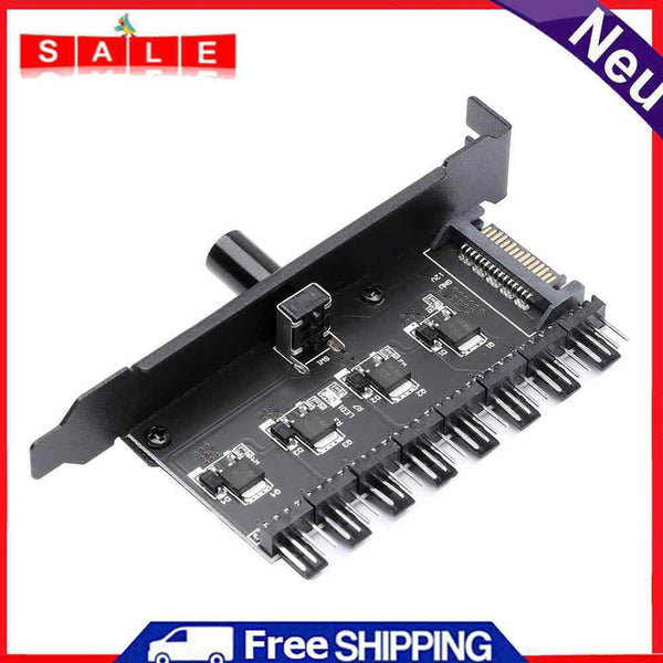 Desktop Computer Case 3P/4P Cooler Fan Hub Speed Controller PC Cooler Regulator