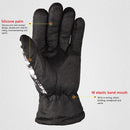 Winter Men Warm Skiing Fleece Gloves with Buckle Thickened (Camo Grey)