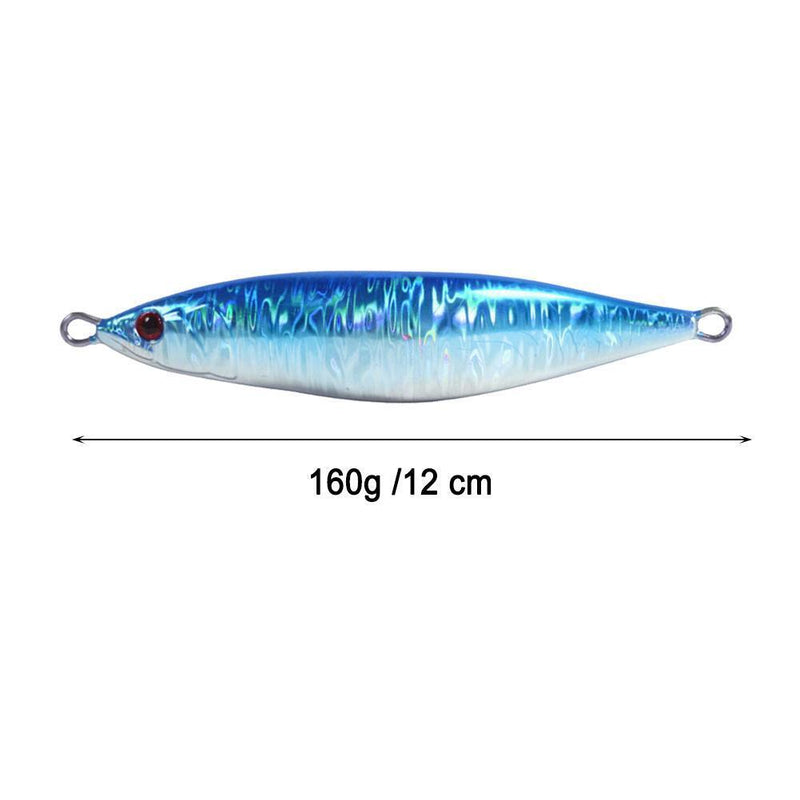 S Shaped Luminous Fishing Lure 12cm 160g Metal Artificial Bait (JIG81-6)