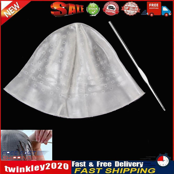 Reusable Hair Colouring Hairdressing Highlighting Dye Cap Hook Frosting Newly