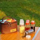 6pcs Spice Sauce Condiment Bottle BBQ Pepper Jar Seasoning Pot (Multicolor)