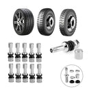 10pcs Universal Bolt-in Tubeless Wheel Tire Valve Stems with Dust Caps