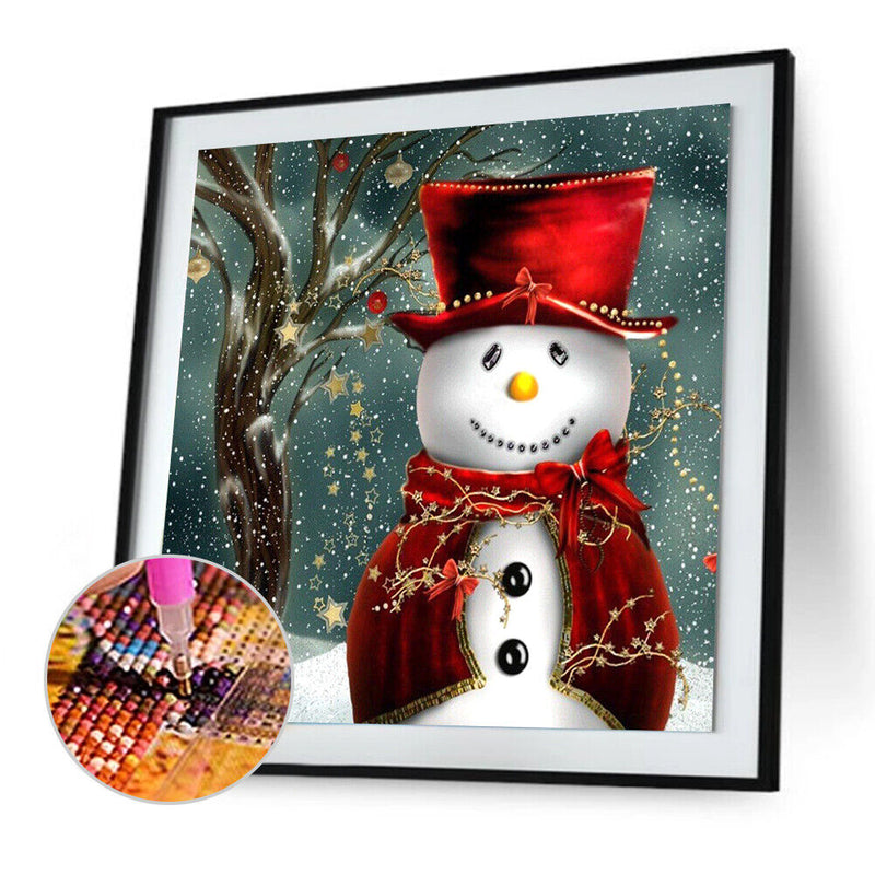 Diamond Painting Snowman Full Round Diamond Crystal Diamond Rhinestone Pict
