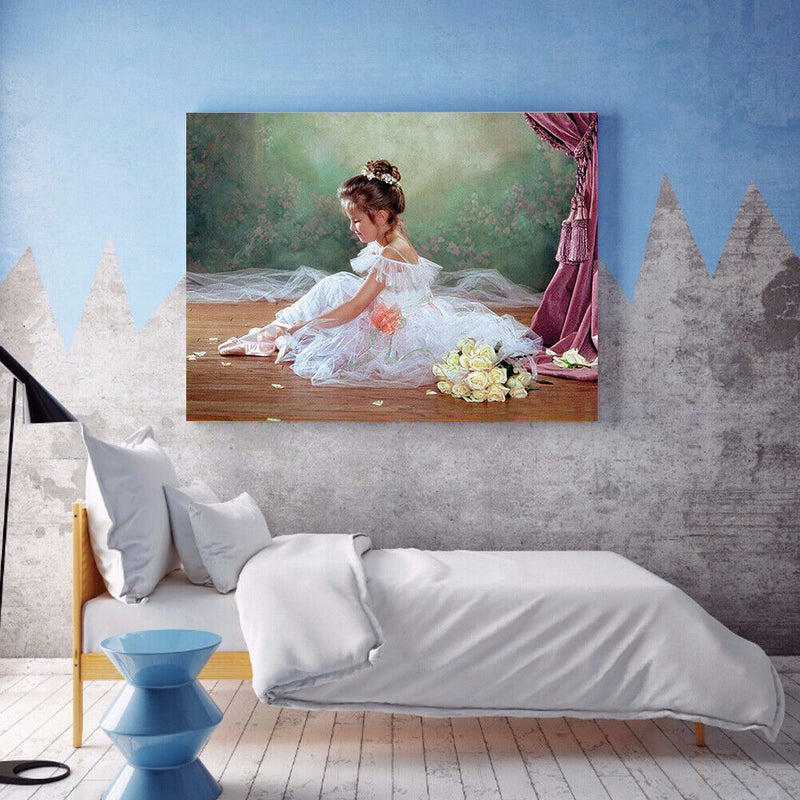 Full Round Drill Diamond Painting 5D DIY Ballet Girl Rhinestone Mosaic Picture