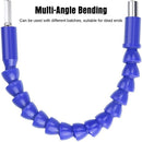Flexible Shaft Electric Screwdriver Drill Bit Extension Rod (Blue 295mm) Newly
