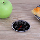 Oval Stainless Steel BBQ Grill Meat Thermometer Gauge Temperature