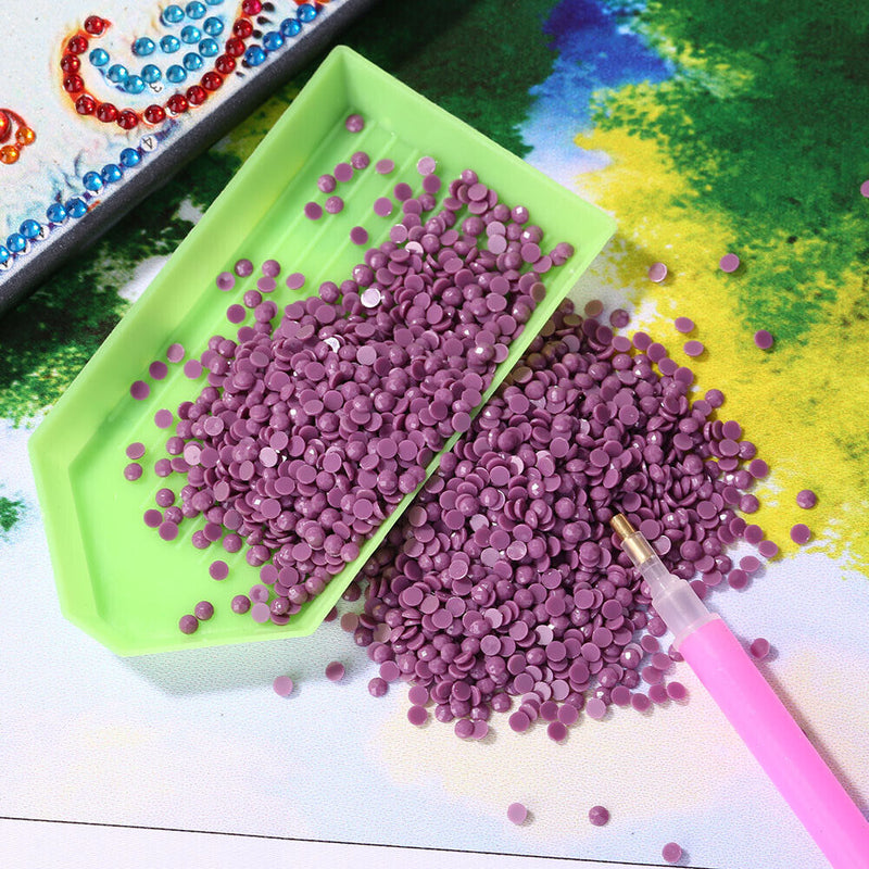 1 DMC Color Round Drill Diamond Rhinestone Crystal Beads for Missing Beads Bag