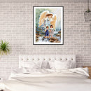 5D Diamond Painting Kit DIY Angel and Girl Full Round Drill Mosaic Picture