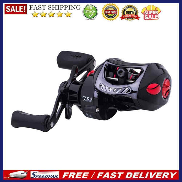 Baitcasting Fishing Reel 8kg Max Drag 7.0/1 Gear Ratio Cast Magnetic Brake