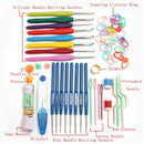 1 Set Crochet Hook Needles Meshes Knitting Craft Case Crochet Set for D