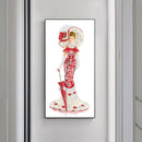 DIY Part Drill Special-Shaped Diamond Painting Dress Lady Mosaic (YX227) Newly