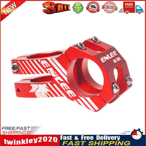 ENLEE 31.8mm Mountain Bicycle Stem Handlebar MTB Short Hollow Stem (Red) Newly
