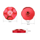 Dustproof MTB Front Fork Cap Bicycle Air Gas Valve Protective Cover (Red)