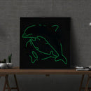 Part Drill Luminous Special Shaped DIY Dolphin 5D Diamond Painting (DZ540) Newly