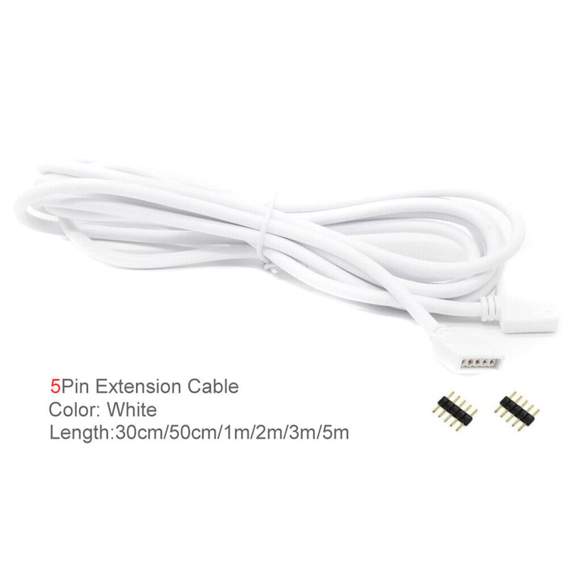 Light Strip Extension Cable for 3528 5050 RGB/5050 RGBW LED Cord (5P-5m)