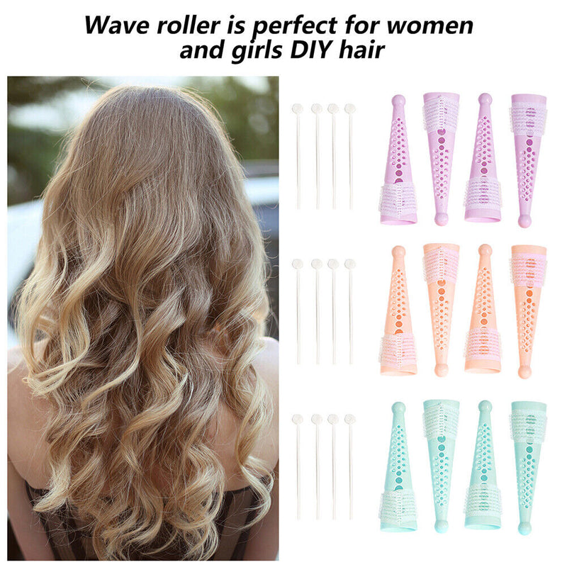 No Heat Hair Rollers Self Grip Holding Hairdressing Professional for DIY Styling