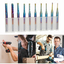 10pcs 0.8-3.175mm Milling Cutter Drill Bits Set Carbide PCB Board Drill Bit
