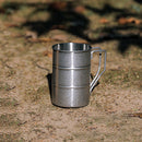 Industrial Style Outdoor Stainless Steel Cup, 350 ml, Double Office Water Cup