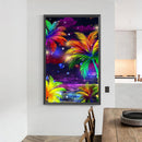 DIY Diamond Painting Kits Full Round Drill Coconut Tree Crafts Home Decoration