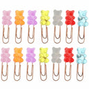 Office Stationery Cartoon Paper Clips Bookmark Binder Organizer Clip Holder