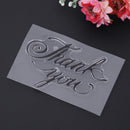 Silicone Thank You Stamp+Metal Cutting Dies Stencil Frame Scrapbook Album Newly
