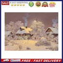 5D DIY Full Round Drill Diamond Paint Cabin Snow Mosaic Rhinestone Drawing Ki