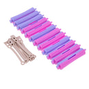12pcs Perm Bar Rubber Band Hair Curler Hairdressing Tool(Random Color/7