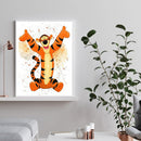 5D Diamond Painting Kit DIY Cartoon Jump Tiger Full Round Crafts Home Decoration