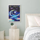 Round crystal diamond diamond painting moon abstract serie
