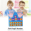 Intelligence Mathematics Felt Numbers Toddler Brain Development Counting Finger