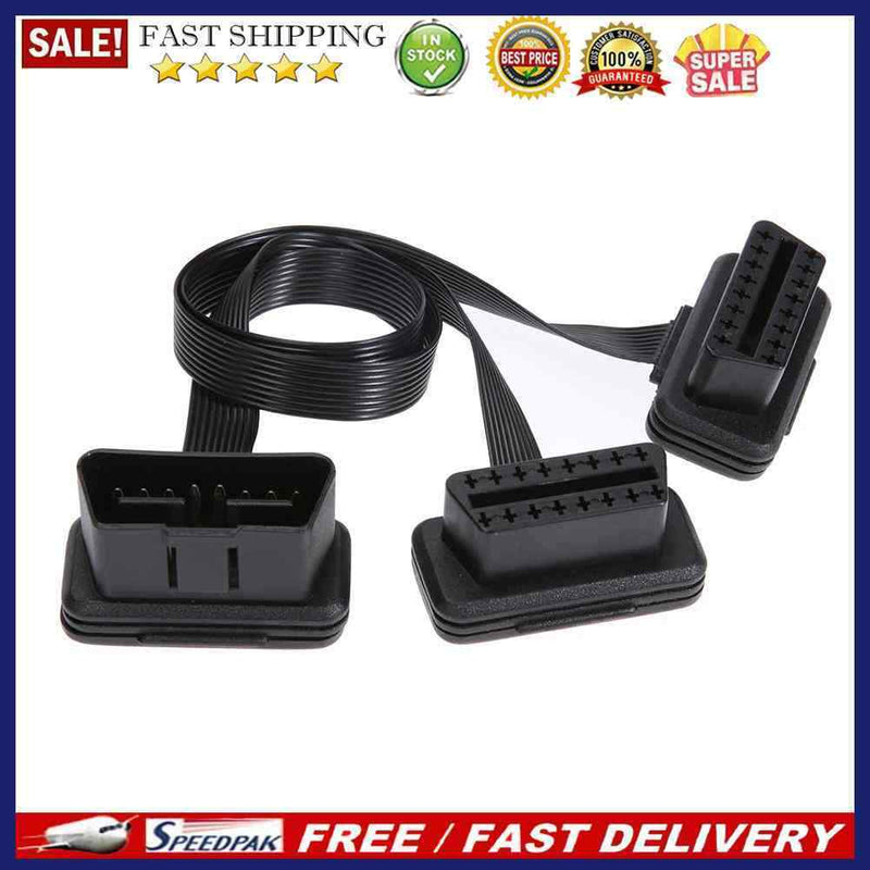 16pin OBD2 Male to Female Splitter Connector Cable for Bluetooth-compatible