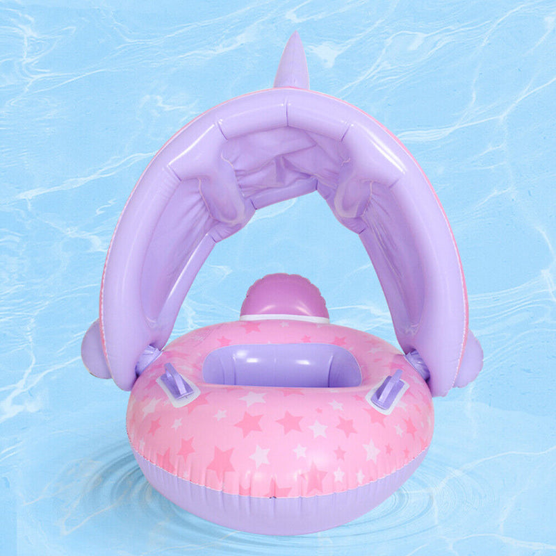 Baby Inflatable Swimming Ring Kid Floating Circle for Pool Bathtub (Purple)