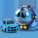 4CH 1/58 Wrist Watch Controlled 5km/h 2.4G RC Small Racing Car (Blue 02)