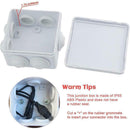 Enclosure Junction Boxs Adaptable ABS Plastic Waterproof Grey Electric IP65 J0X4
