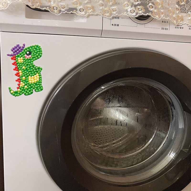 Diamond Painting Cartoon Stickers Kids DIY Round Drill Mosaic Decals (07)