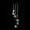 Yard Patio Wind Chime Hummingbirds Solar Chime LED Crystal Dog Discolored