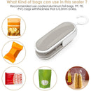 Mini Bag Sealer Heat Seal 2 in 1 Sealer Cutter Handheld Sealing Machine Grey