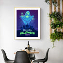 5D DIY Full Drill Round Shape Halloween Rhinestone Diamond Drawing for Home