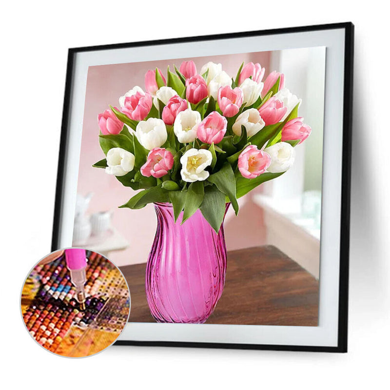 5D DIY Full Drill Diamond Painting Flowers Cross Stitch Mosaic Kits (hg367)