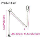 Pet Stainless Steel Feeder Fruit Fork Vegetable Holder Hanging Feeding (M)