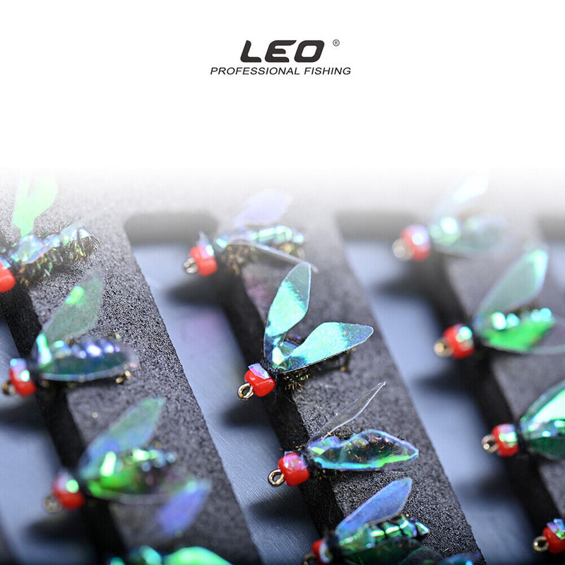 40pcs Bionic Insects Flies Fishing Lures Fly Hook Bait Fishing Accessories