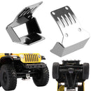 2PCS Anti-Slip Stainless Steel Protector Plate for Axial SCX24 DJ 1/24 RC Crawler Car