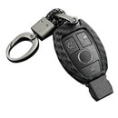 For Carbon Fiber Smart Car Key Case Cover Fob D2S1 Holder L6C0 Accessories X4S0