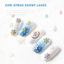 Colorful Snowflake Nail Sequins Christmas Manicure Decor Glitter Flakes