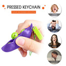 Rubber Stress Relief Edamame Keychain Squeeze Cute Peas Beans Gift Toys
