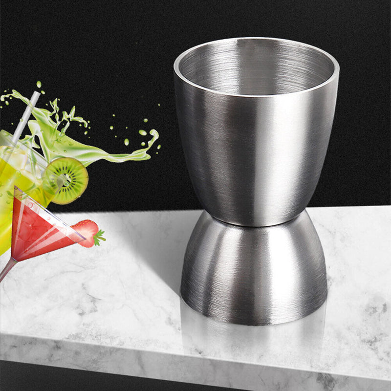 20/40ml Stainless Steel Wine Measuring Cup Double Head Cool Drink Mixer for Bar