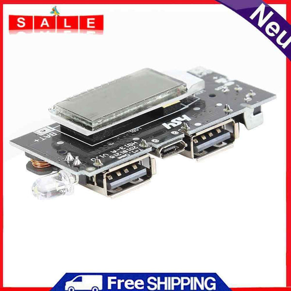 Dual USB 5V Power Bank Charger Module LCD Display 18650 Battery Charging Board