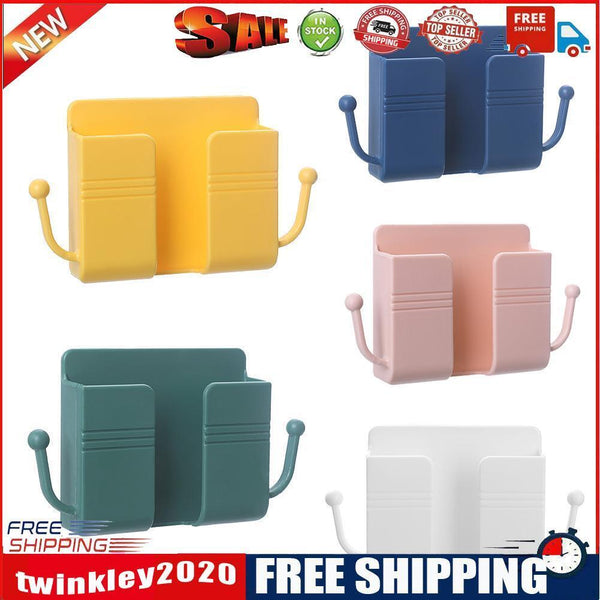 Adhesive Remote Control Mobile Phone Charging Plug Organizer Rack (5PCS)