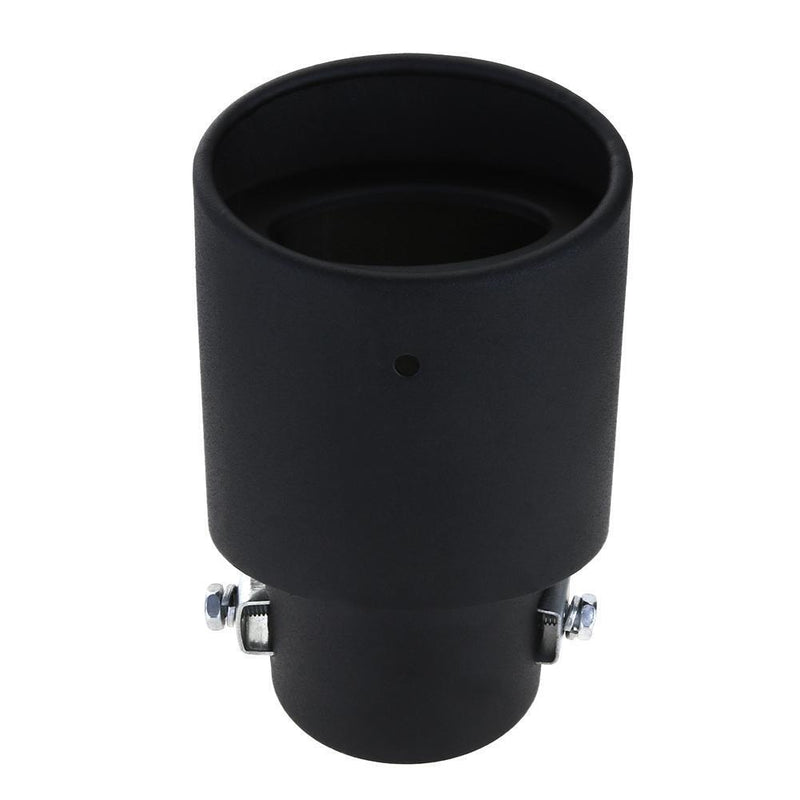 58mm Universal Black Stainless Steel Car Rear Exhaust Pipe Tail Muffler Tip